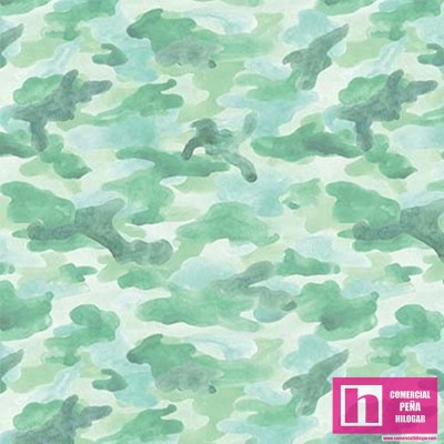 63980 PATCH.AMERICANO EXPLORER (12) 110 CM. ALGODON 100% VERDE SALVIA Venta en piezas de 6.80 M