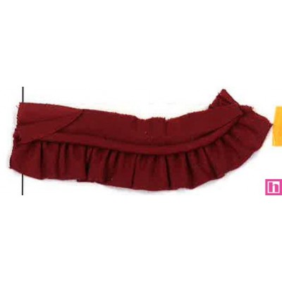 64266 VIVO FRUNCIDO CAMELIA POLIESTER 50%-ALGODON 50% GRANATE Venta en piezas de 25.00 M