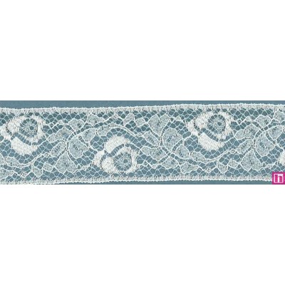 64322 ENTREDOS NYLON CIRO 40 MM. POLIAMIDA 100% MARFIL Venta en piezas de 20.00 M