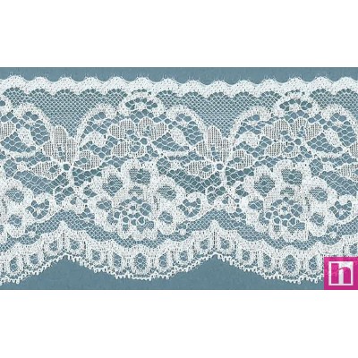 64339 PUNTILLA NYLON INDER 85 MM. POLIAMIDA 100% BLANCO Venta en piezas de 20.00 M