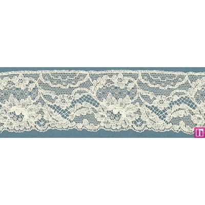 64356 PUNTILLA VALENCIE LAURATO 40 MM. ALGODON 92%-POLIAMIDA 8% BEIG Venta en piezas de 20.00 M