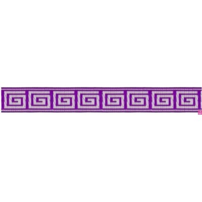 655364-22 CINTA JACQUARD TAFAR 25 MM. POLIESTER 100% MORADO Venta en piezas de 7.00 M