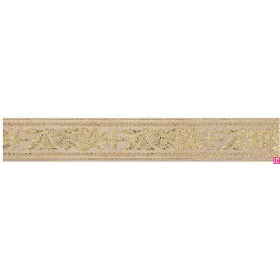 655374-0111 CINTA JACQUARD HOMERO 25 MM. POLIESTER 100% DORADO Venta en piezas de 7.00 M