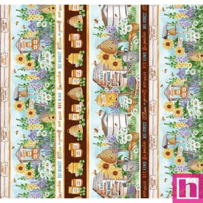 65946 PATCH.AMERICANO BEE CULTURE (05) 110 CM. ALGODON 100% MULTI Venta en piezas de 6.80 M