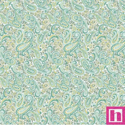 67017 PATCH. AMERICANO BLOSSOM BLISS (13) 110 CM. ALGODON 100% BLANCO/MENTA Venta en piezas de 7.00 M