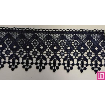 67095 PUNTILLA GUIPUR NOAHT 80 MM. POLIESTER 100% MARINO Venta en piezas de 24.30 M