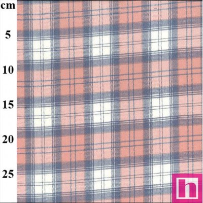 67486 VIYELA CUADROS SHEILA (01) 144 CM. 140 GR/M2. ALGODON PEINADO 100% ROSA Venta en piezas de 6.00 M