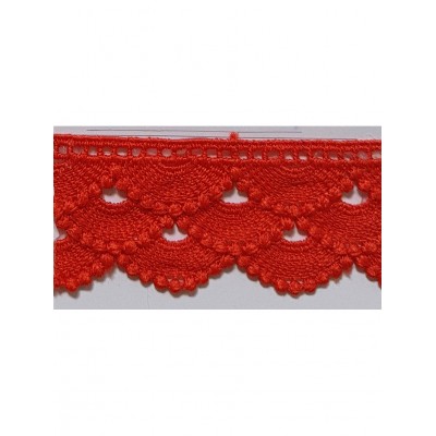 908210-0008 PUNTILLA GUIPUR ZELMAR 35MM. POLIESTER 100% NARANJA Venta en piezas de 9.10 M