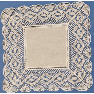 983696-003 PAÑUELO ENCAJE ALGODON 100% NATURAL Venta en piezas de 1.00 U