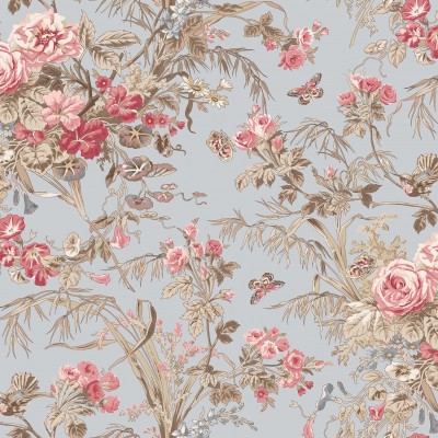 P17-MAS11130-B PATCH. AMERICANO MEADOW BLUSH (02) 110 CM. ALGODON 100% AZUL Venta en piezas de 7.00 M