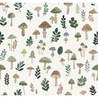 67790 TEJIDO ESTAMPADO KARA (01) 1.40 M. 110 GR/M2. ALGODON 100% BLANCO Venta en piezas de 10.00 M