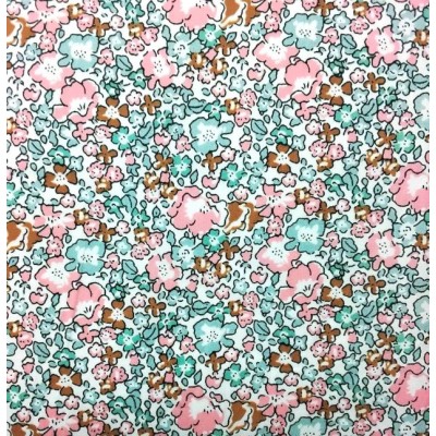 67815 VIENA ESTAMPADA CRETA (01) 1.48 M. 95 GR/M2. ALGODON 100% CELESTE Venta en piezas de 6.00 M