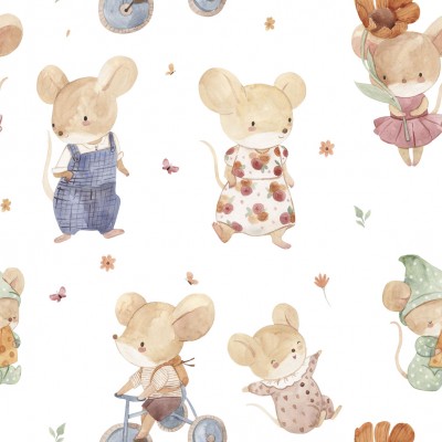 67885 TEJIDO ESTAMPADO TIGGY (01) 1.40 M. 110 GR/M2. ALGODON 100% NATURAL Venta en piezas de 10.00 M