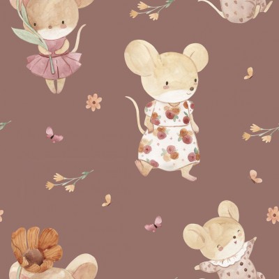 67886 TEJIDO ESTAMPADO TIGGY (02) 1.40 M. 110 GR/M2. ALGODON 100% MAQUILLAJE Venta en piezas de 10.00 M