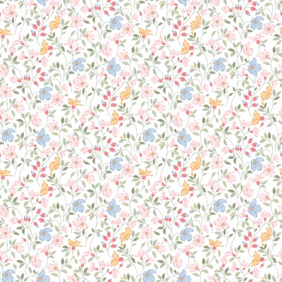 67899 TEJIDO ESTAMPADO LIBERTY EFRAN (01) 1.40 M. 110 GR/M2. ALGODON 100% NATURAL/MULTI Venta en piezas de 10.00 M