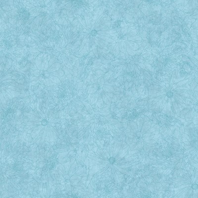 P17-MASQB11240-Q PATCH. AMERICANO FINE LINE FLORAL 108 (05) 270 CM. ALGODON 100% TURQUESA Venta en piezas de 7.00 M