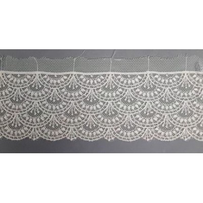 12740-0 PUNTILLA TUL BORDADO SURYA 50 MM. POLIESTER 100% NATURAL Venta en piezas de 14.80 M