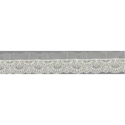 12743-0 PUNTILLA TUL BORDADO SURYA 20 MM. POLIESTER 100% NATURAL Venta en piezas de 14.80 M