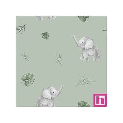 67455 TEJIDO ESTAMPADO BUBA (02) 1.40 M. 110 GR/M2. ALGODON 100% MENTA Venta en piezas de 10.00 M