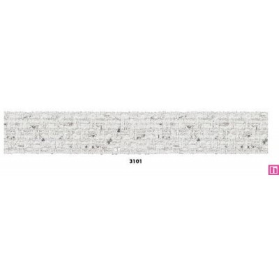 129824-3101 GALON FANTASIA COLAIN 25 MM POL 100% BLANCO/PLATA VENTA EN PZAS. DE 20 M. APROX.