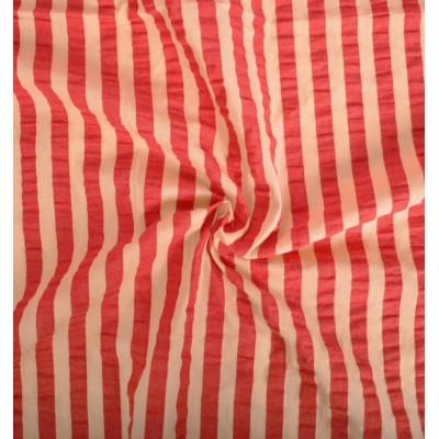 67985 SEERSUCKER RAYAS CHILE (04) 1.45 M. 125 GR/M2. ALGODON 100% ROJO Venta en piezas de 10.00 M