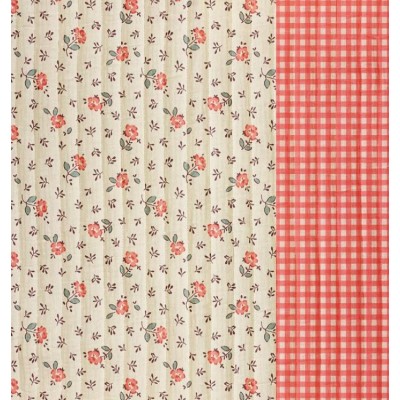 68007 ACOLCHADO ESTAMPADO EZAPOTE (01) 130 CM. 340 GR/M2. ALGODON 100% BEIG/CORAL Venta en piezas de 5.00 M