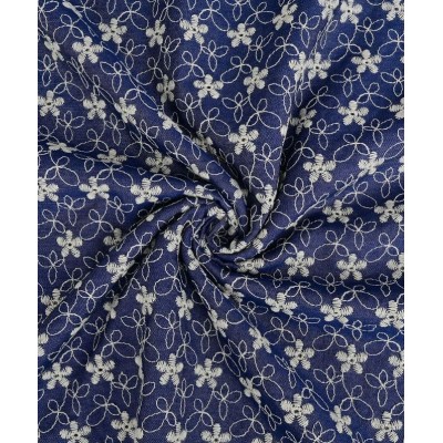 P69-5993-207 DENIM BORDADO ARJUN (01) 1.50 M.-180 GR/M2 - VISCOSA 80%-POLIESTER 20% DENIM Venta en piezas de 6.00 M