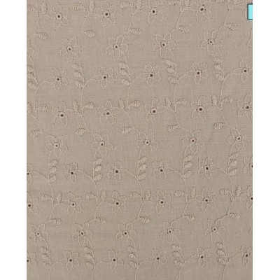 P69-5998-1853 BATISTA BORDADA PALERMO (03) 1.30 M.-100 GR/M2 -  ALGODON 100% BEIG Venta en piezas de 6.00 M