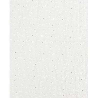 P69-5998-50 BATISTA BORDADA PALERMO (01) 1.30 M.-100 GR/M2 -  ALGODON 100% BLANCO Venta en piezas de 6.00 M