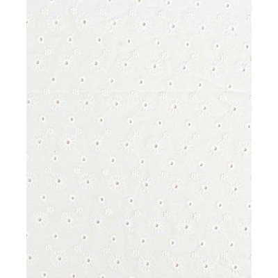 P69-5997-50 BATISTA BORDADA VENEZIA (01) 1.30 M.-100 GR/M2 -  ALGODON 100% BLANCO Venta en piezas de 6.00 M