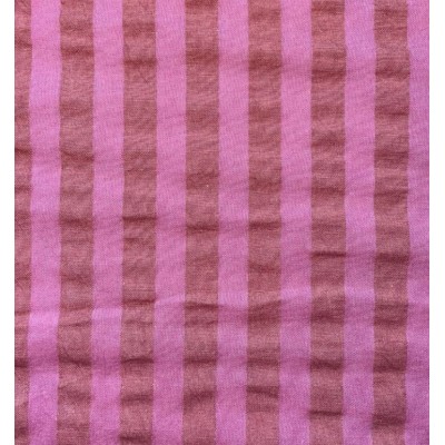 67987 SEERSUCKER RAYAS CHILE (06) 1.45 M. 125 GR/M2. ALGODON 100% MAGENTA Venta en piezas de 10.00 M