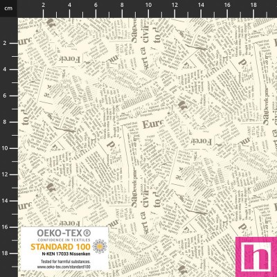 P137-4514-361 PATCH.AMERICANO TINY DELIGHT (63) 110 CM. ALGODON 100% MARFIL Venta en piezas de 6.00 M