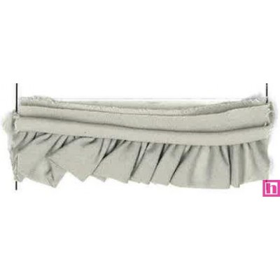 36224 VIVO FRUNCIDO CAMELIA POLIESTER 50%-ALGODON 50% GRIS Venta en piezas de 25.00 M