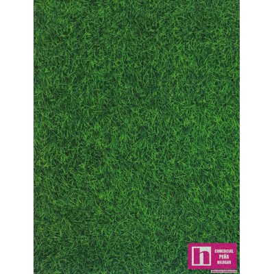 61827 TEJIDO ESTAMPADO NATURALEZA (13) 1.40 M. 110 GR/M2. ALGODON 100% CESPED Venta en piezas de 5.00 M