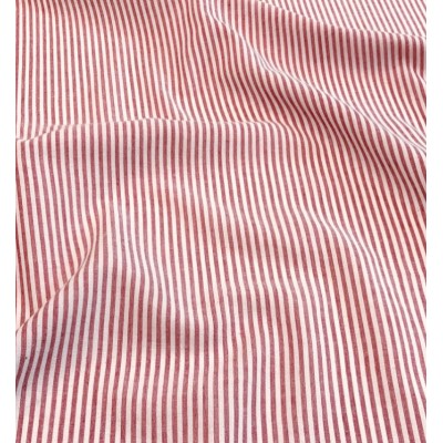 67997 TRAMADO RAYAS ADRIELL (07) 1.45 M. 108 GR/M2. ALGODON 50%-VISCOSA 50% ROJO Venta en piezas de 10.00 M