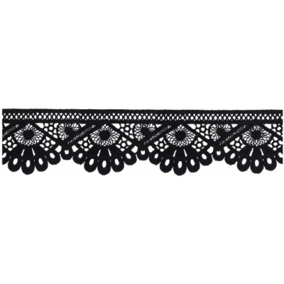 908248-02 PUNTILLA GUIPUR FANTASIA DEVA 42 MM. POLIESTER 100% NEGRO Venta en piezas de 9.10 M