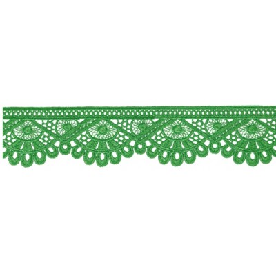 908248-13 PUNTILLA GUIPUR FANTASIA DEVA 42 MM. POLIESTER 100% VERDE Venta en piezas de 9.10 M