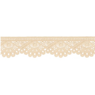 908248-24 PUNTILLA GUIPUR FANTASIA DEVA 42 MM. POLIESTER 100% BEIG Venta en piezas de 9.10 M