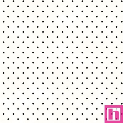 P0017-MAS609-WJ PATCH. AMERICANO BEAUTIFUL BASICS (100) CLASSIC DOT-110 CM. ALGODON 100% NATURAL/NEGRO Venta en piezas de 4.55 M