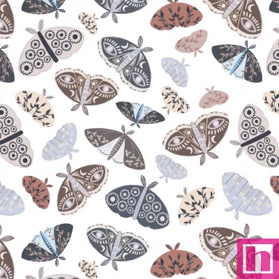 P121-FOYO 5107W PATCH. AMERICANO FAWND OF YOU (12) 110 CM. ALGODON 100% BLANCO Venta en piezas de 7.00 M