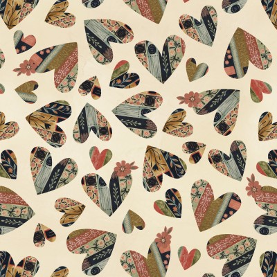 P121-NOVE6396E PATCH. AMERICANO NOVELLA (06) 110 CM. ALGODON 100% BEIG/MULTI Venta en piezas de 7.00 M