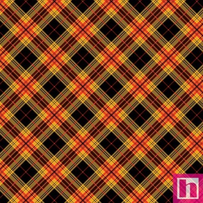 P133-14618-39 PATCH.AMERICANO CIDER HOUSE (11) 110 CM. ALGODON 100% NEGRO/NARANJA Venta en piezas de 6.80 M