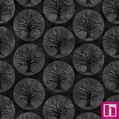 P17-D10362-J PATCH. AMERICANO SPOOKY HALLOW (09) 110 CM. ALGODON 100% NEGRO Venta en piezas de 7.00 M