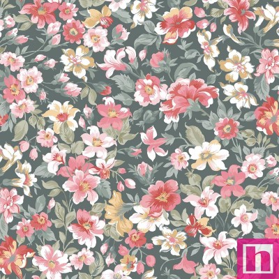 P17-MASF10992-GZ PATCH. AMERICANO LA FLEUR FLANNEL (03) 110 CM. FRANELA ALGODON 100% VERDE Venta en piezas de 5.50 M