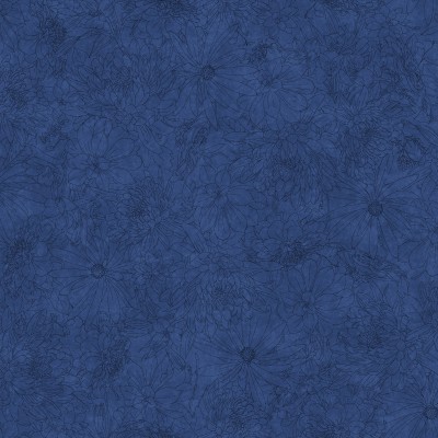 P17-MASQB11240-N PATCH. AMERICANO FINE LINE FLORAL 108 (03) 270 CM. ALGODON 100% AZUL Venta en piezas de 7.00 M