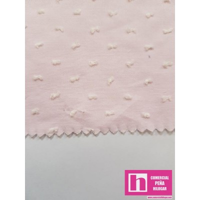 47213 PLUMETI BICOLOR JOEL (01) 145 CM. ALGODON 80%-POLIESTER 20% ROSA/BLANCO Venta en piezas de 7.00 M