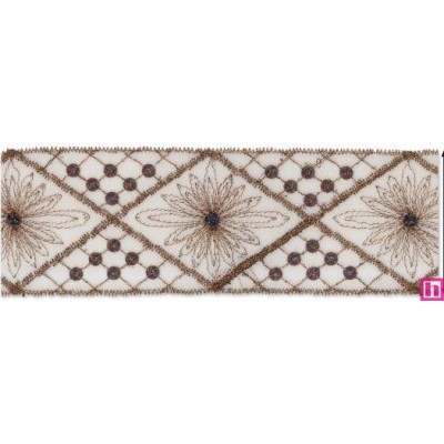 537383-102 GALON TUL FANTASIA AFRODITA 50 MM. PET+METALLIC COBRE Venta en piezas de 12.90 M