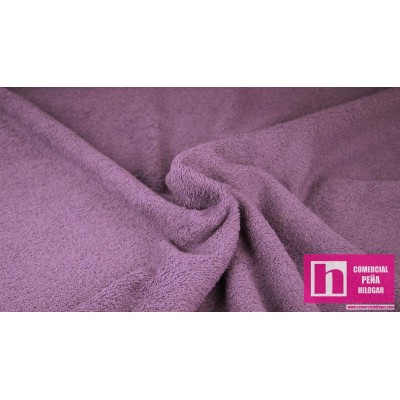 54451 WATTER TEJIDO RIZO LISO (20) 1.50 M. 350 GR/M2 ALGODON 94%-POLIESTER 6% PURPURA Venta en piezas de 12.00 M