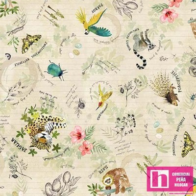 63984 PATCH.AMERICANO EXPLORER (16) 110 CM. ALGODON 100% BEIG Venta en piezas de 6.80 M