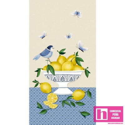 64621 PATCH.AMERICANO LEMON FRESH (08) 110 CM. PANEL ALGODON 100% BEIG Venta en piezas de 6.80 M